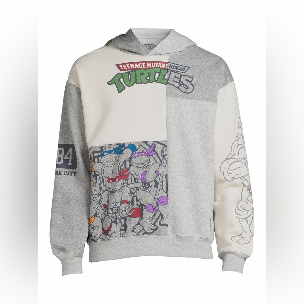 Nickelodeon Gray Hoodie with TMNT Logo